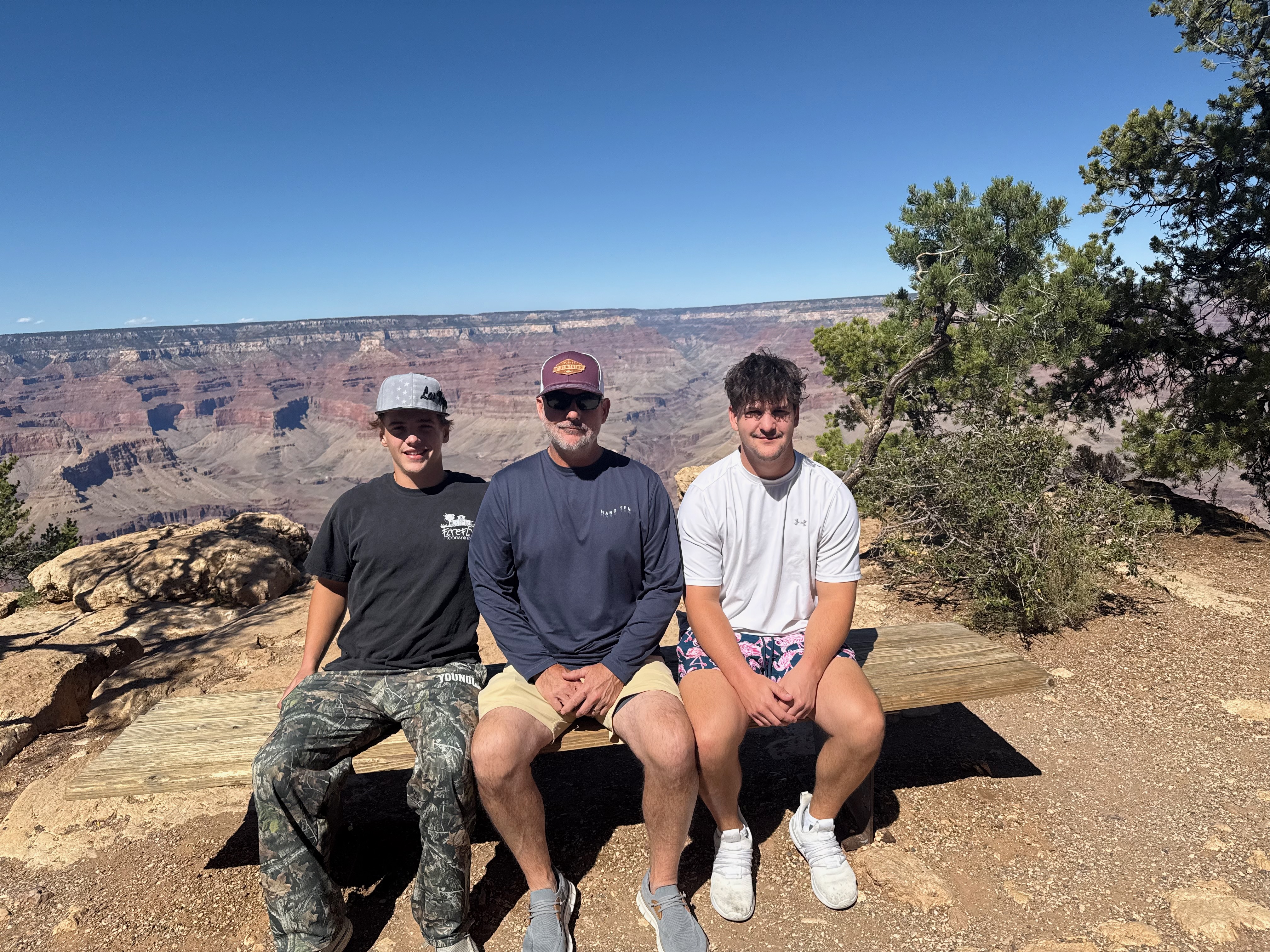 Mike with John and Sam